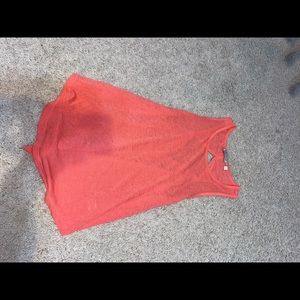 Pink Athleta tank top with back cut outs!